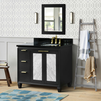 Schreck 43" Single Bathroom Vanity Set with Mirror