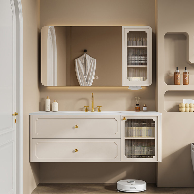 Fashion simple bathroom cabinet, 19.7" H x 47.2" W x 21.7" D