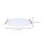 30 Watt 10 Inch LED Direct Wire Downlight Remote Driver CCT Selectable Dual Dimming Flat Face