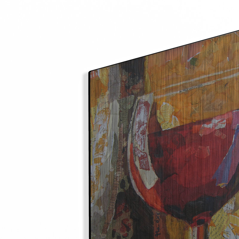 Winston Porter «Vino» par St. Hilaire Elizabeth, art mural en métal, H 16 po x l 12 po