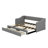 Twin XL To King Size Upholstered Daybed With Drawers-1077615608