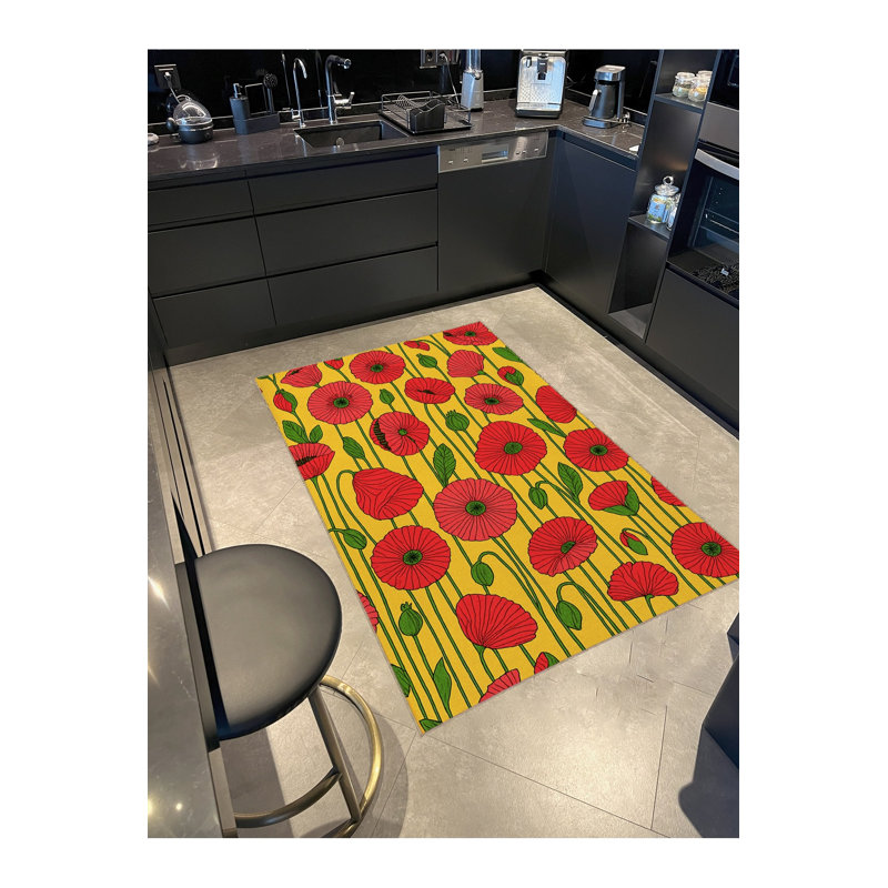 Tapis tissé à la main Mosso, 3'3" x 6'7"