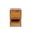 Repose-pieds sculpté en bois récupéré Nico