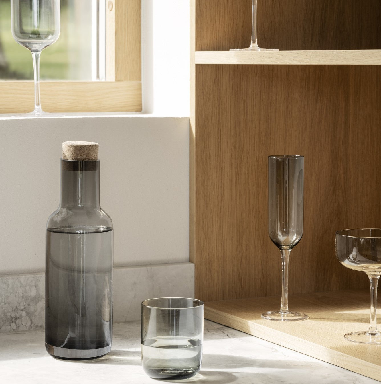 blomus FUUMI Glass Carafe, Smoke