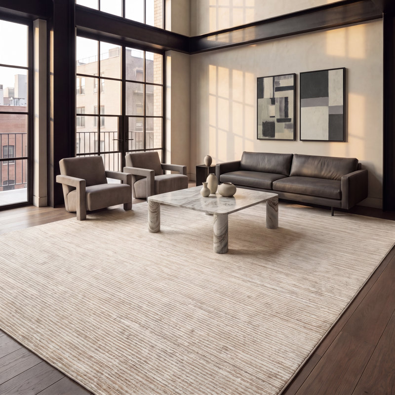 Tapis crème Aaishah, Rectangle de 10 pi x 14 pi