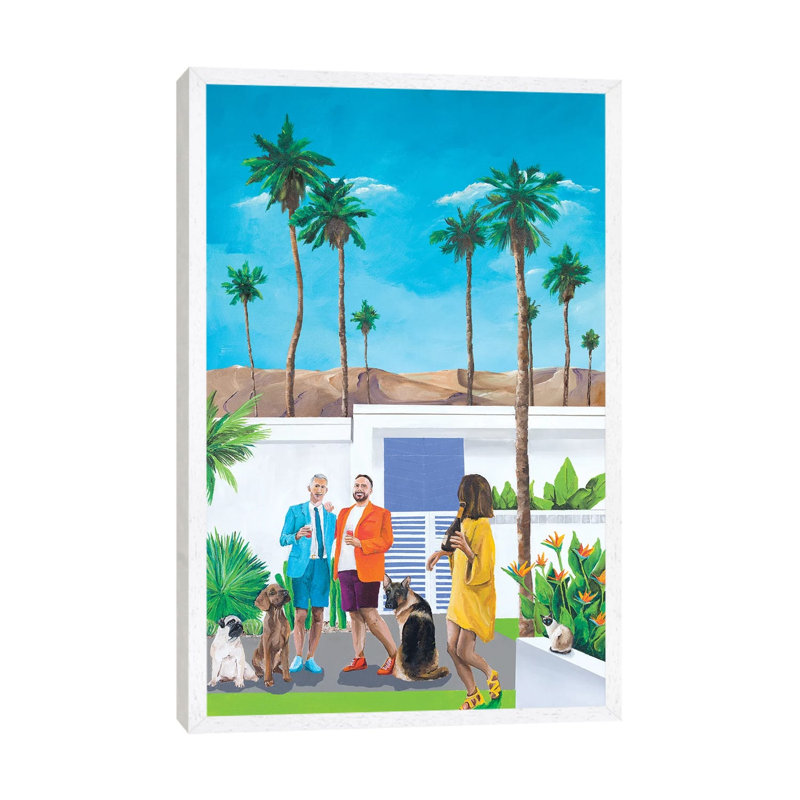 Cocktail Hour by Dan Nelson - Print on Canvas, 66.04cm H x 45.72cm W x 3.81cm D, White Framed