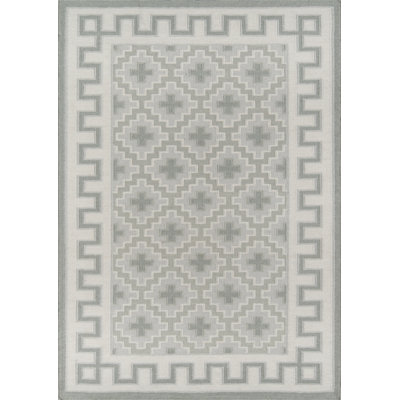 Thompson Wool Oriental Area Rug in Gray