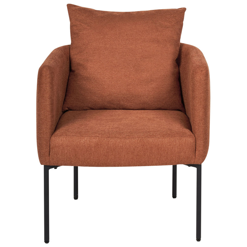 MALMOS Upholstered Armchair, Golden Brown Polyester