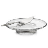 Nambe Braid Pedestal Cake Plt W/ Sv