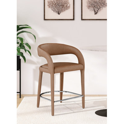 Arthur-William Faux Leather Counter Stool