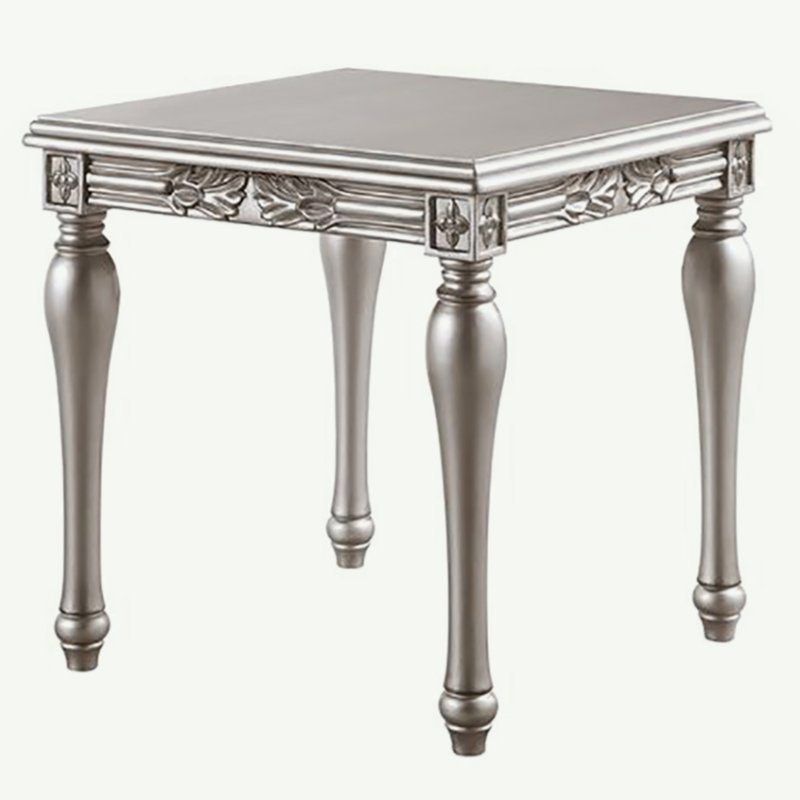 Table de bout platine avec pieds tournés