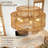 Boho Rattan Chandelier Light Fixture