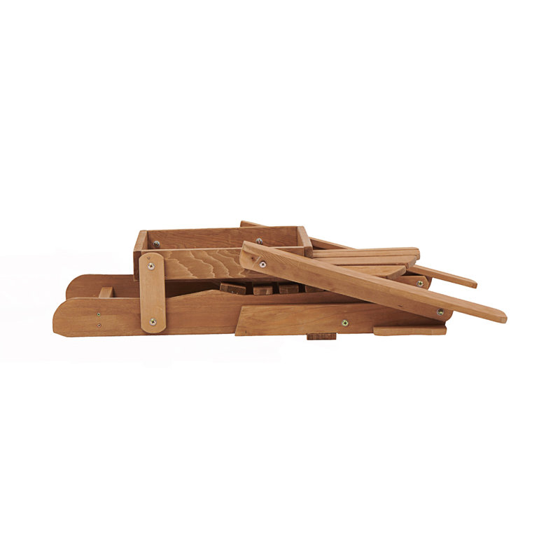 Chaise Adirondack pliante surdimensionnée pour l'extérieur, chaise de patio, Marron clair