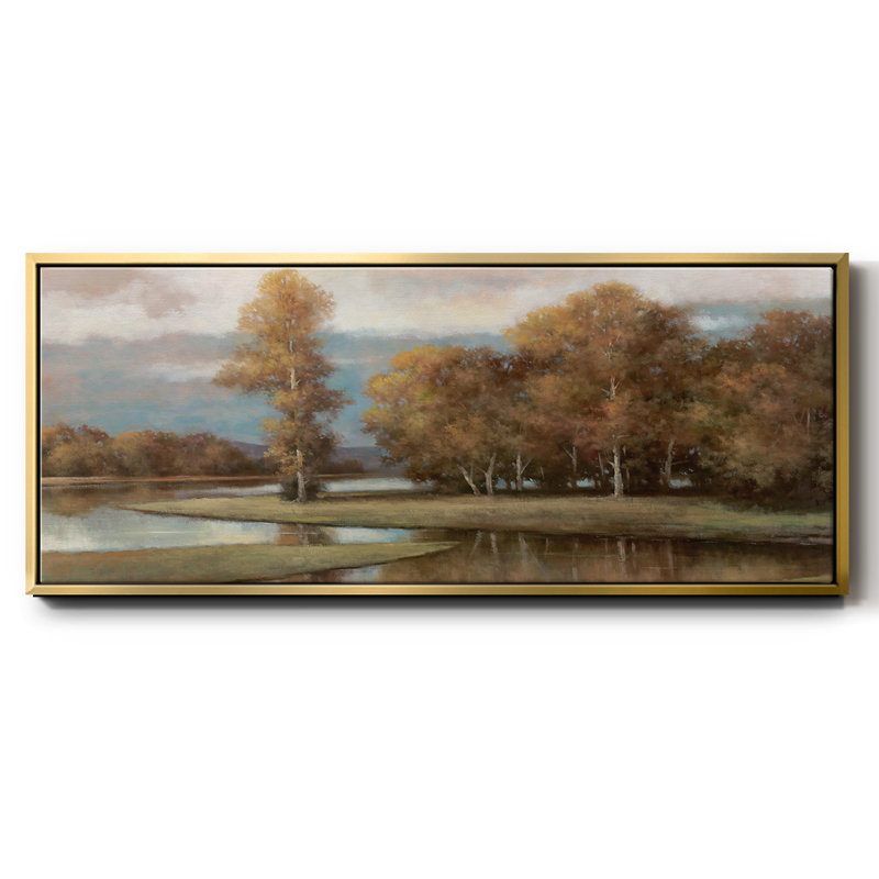 Winding River II- Framed Canvas