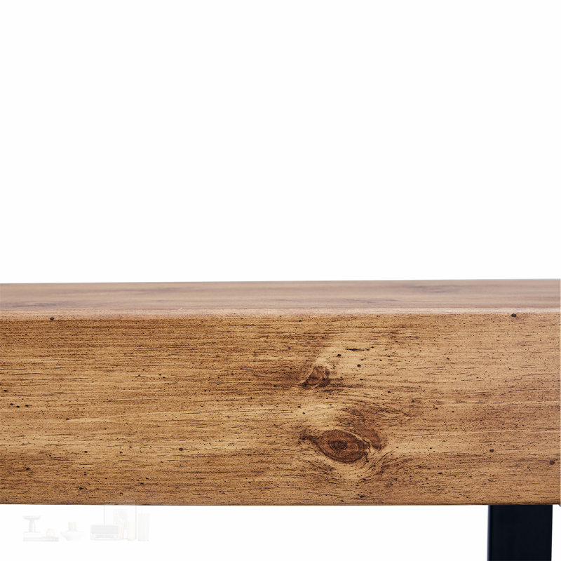 Banc de salle à manger multifonctionnel de 59 pouces avec structure en métal robuste et surface résistante aux égratignures, parfait pour la cuisine, le vestibule ou la chambre à coucher.