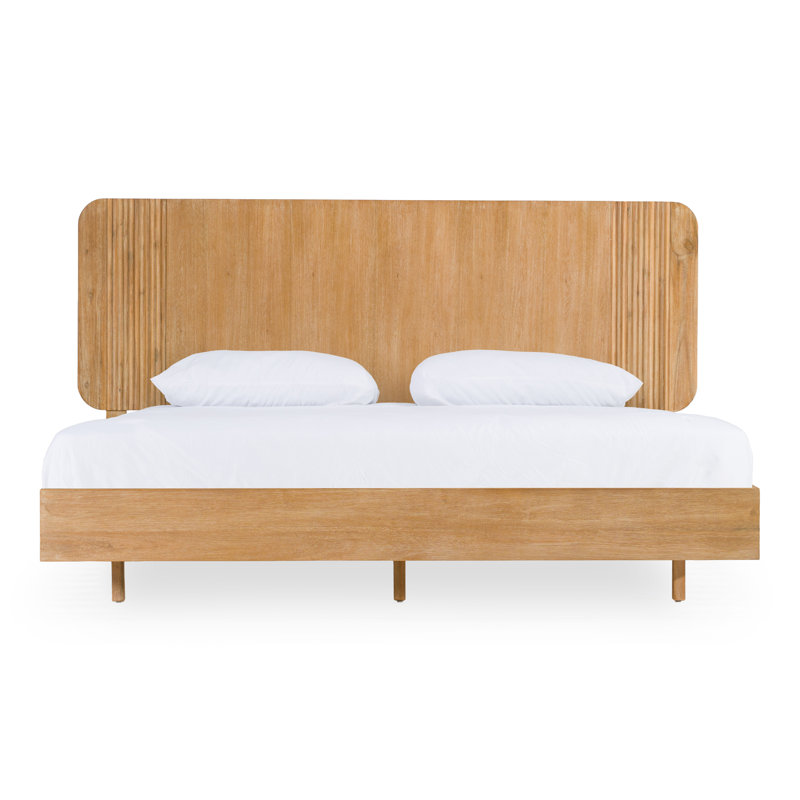 Fitzroy - Modern Natural Acacia Bed, King