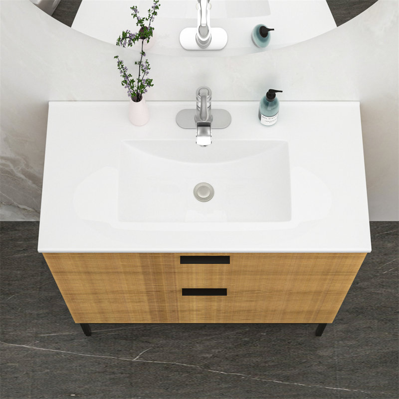 36'' Ceramic Bathroom Vanity Top with Sink