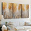 ABSTRACT Series CMXLII - Toile tendue sur mesure - 3 pièces-1685797629