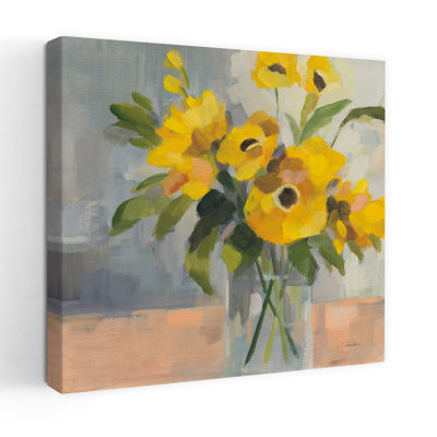 Art floral contemporain ensoleillé Ii
