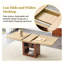 Ensemble de table de salle à manger extensible avec base de rangement et 4 chaises en cuir PU - Mobilier de cuisine moderne et évolutif pour petits espaces-1386941728-1386941730-1386941757