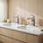 Solid Brass Single Handle Bathroom Faucet, Single Hole Bathroom Sink Faucet with Drain Assembly & Deck Plate-82959764