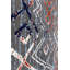 Tapis géométrique bleu / rouge Mcnear-790809410