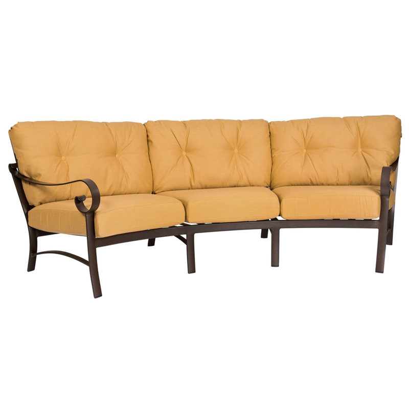 Belden Outdoor 3 - Seat Patio Sofa, Denver Scarlett, Graphite
