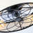 20"  Low Profile Fabric Farmhouse Bladeless Ceiling Fan With Remote Control,Low Profile Modern Enclosed Ceiling Fans With Reversible Motor For Living Room, Bedroom,Kitchen--Not Included Bulbs
