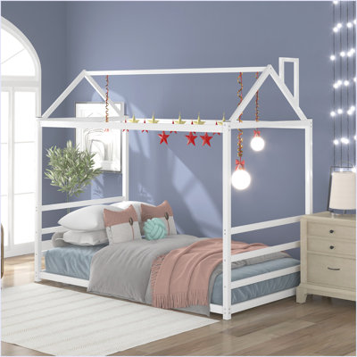 House Platform Bed With Roof