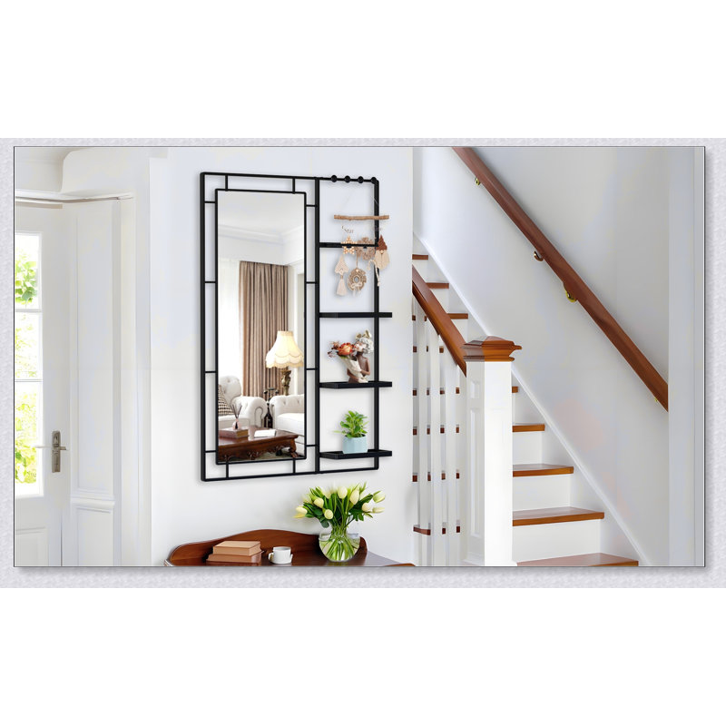 Armoire à pharmacie murale avec miroir, tablettes réglables et rangement spacieux pour salle de bain moderne