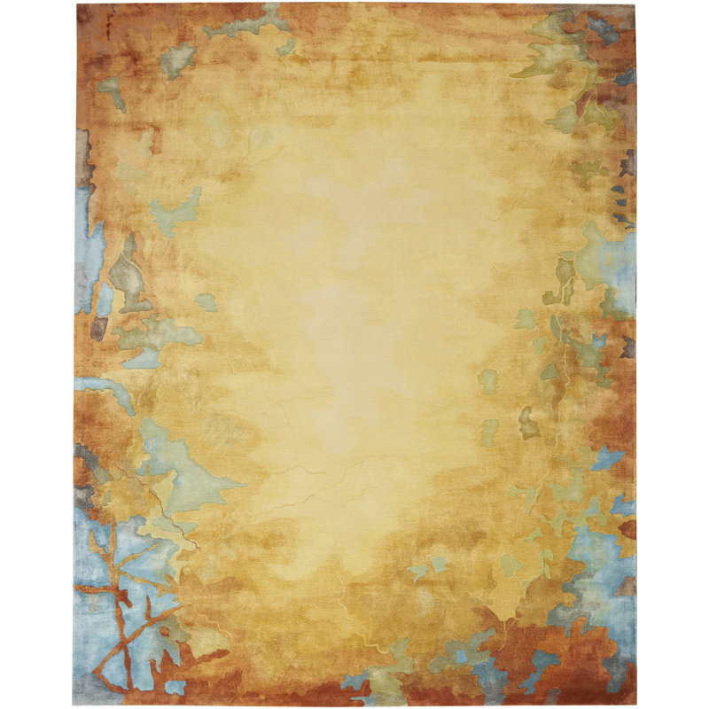 Chamarra Abstract Wool Hand Woven Area Rug, Rectangle 259 x 351cm