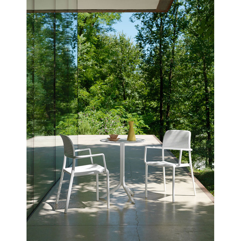 Bora Outdoor Dining Armchair, Dove Gray