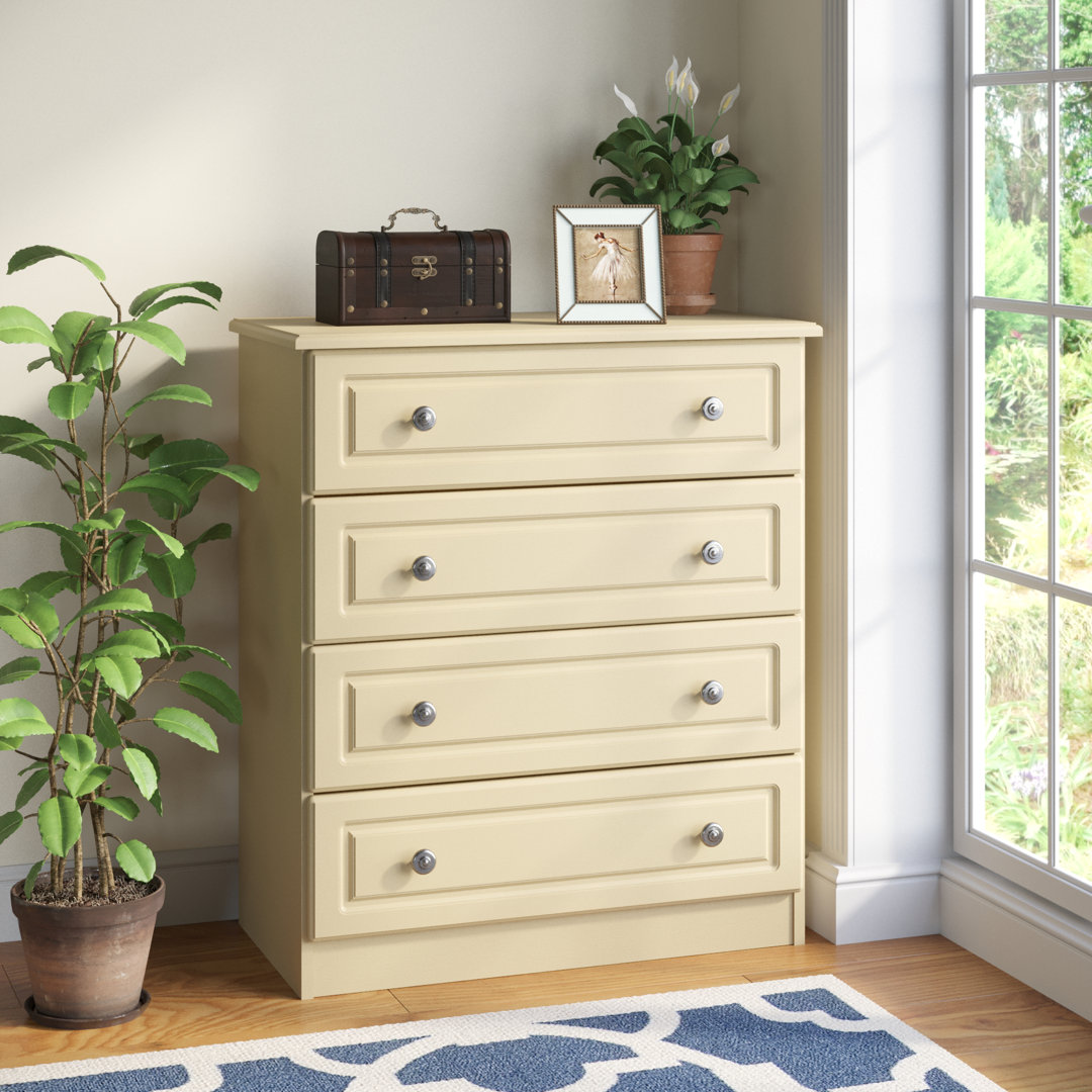Fully Assembled Argyle 4 Drawer 76.5Cm W Chest Of Drawers