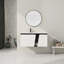 Meuble-lavabo simple 39,6 po avec plateau en céramique Rutu
