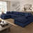 Wilroy 6-Piece Reversible U-Shaped Sectional -759022791