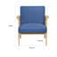 Fauteuil club Cathy, structure en bois brun naturel-114018832