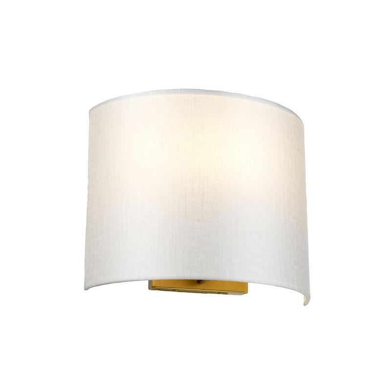 Zaragoza Flush Mounted Sconce, Aged Brass, 23cm H x 29cm W x 12.8cm D