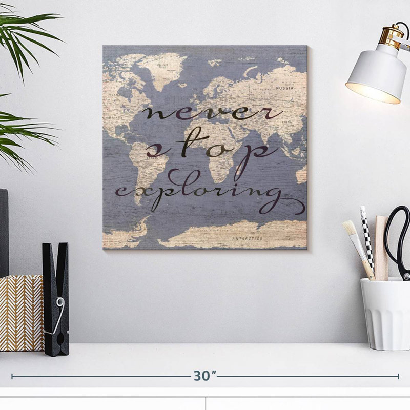 Never Stop Exploring World Map
