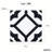 Luv Enchanted Black and White 8-in Encaustic Matte Porcelain Wall & Floor Tile