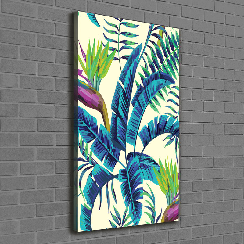 Tropical Leaves - Wrapped Canvas Print
