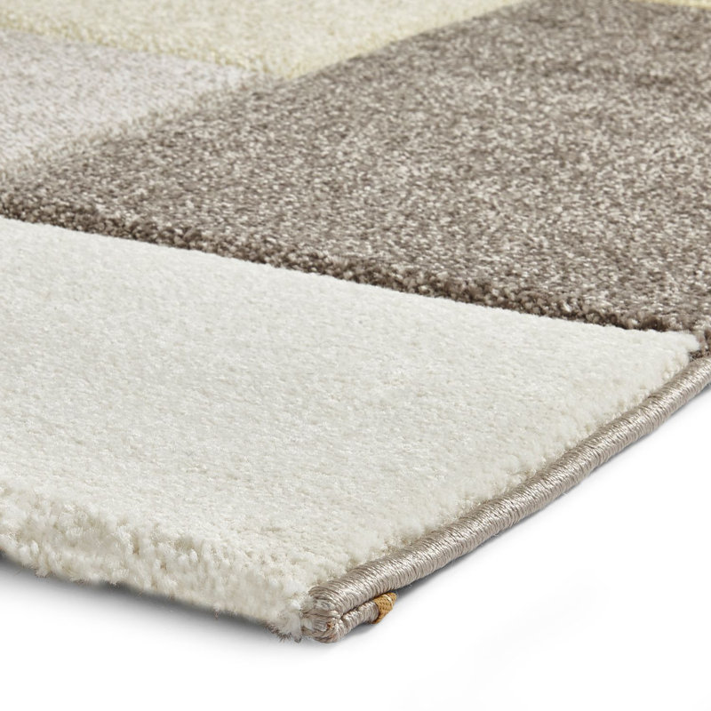 Bahnu area rug Machine Woven Runner Beige/Yellow/Sand
