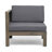 LSHAPE SOFA SET, DARK GREY