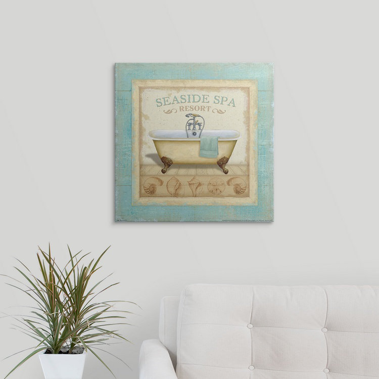 «Beach Hotel II» par Daphne Brissonnet, impression, H 20 po x l 20 po x P 1,5 po, Toile