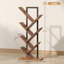 HOMCOM Tree Bookshelf Industrial Bookcase Steel Frame-94521722-78942925
