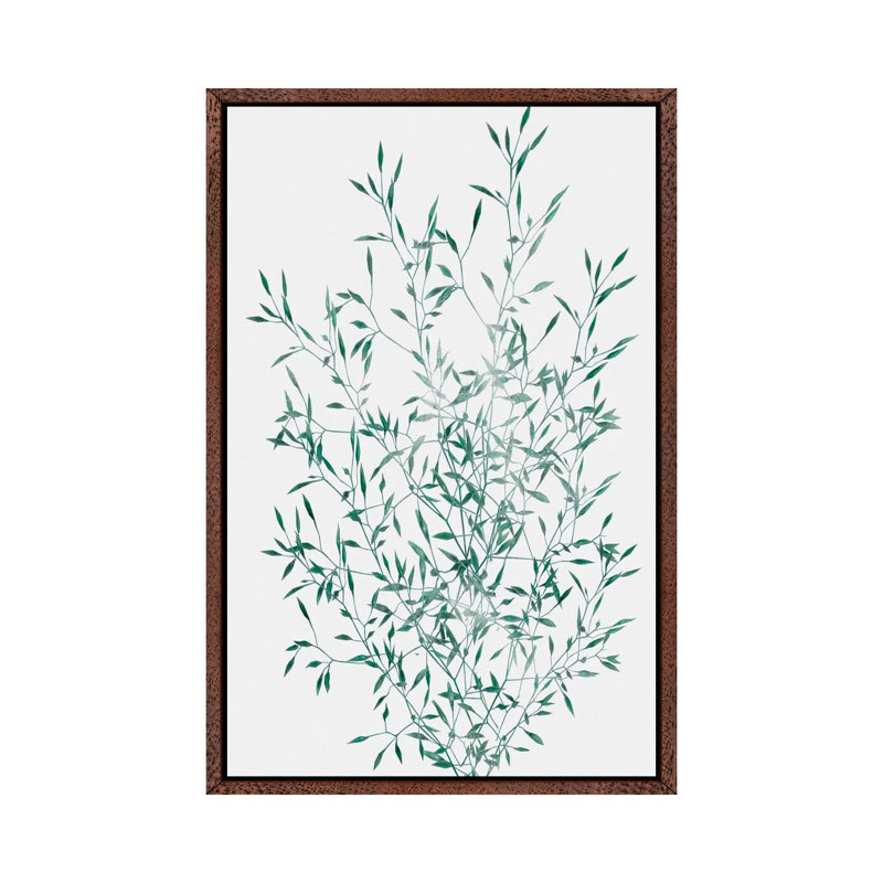 Misty Grass 1 Piece Wall Art on Canvas, 66.04 cm H x 45.72 cm W, Classic Wood Floated Frame