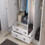 Sufy 4 Door 2 Drawer Wardrobe With Mirror-111465345