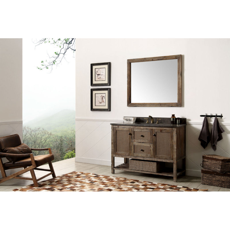 48'' Single Bathroom Vanity with Marble Top