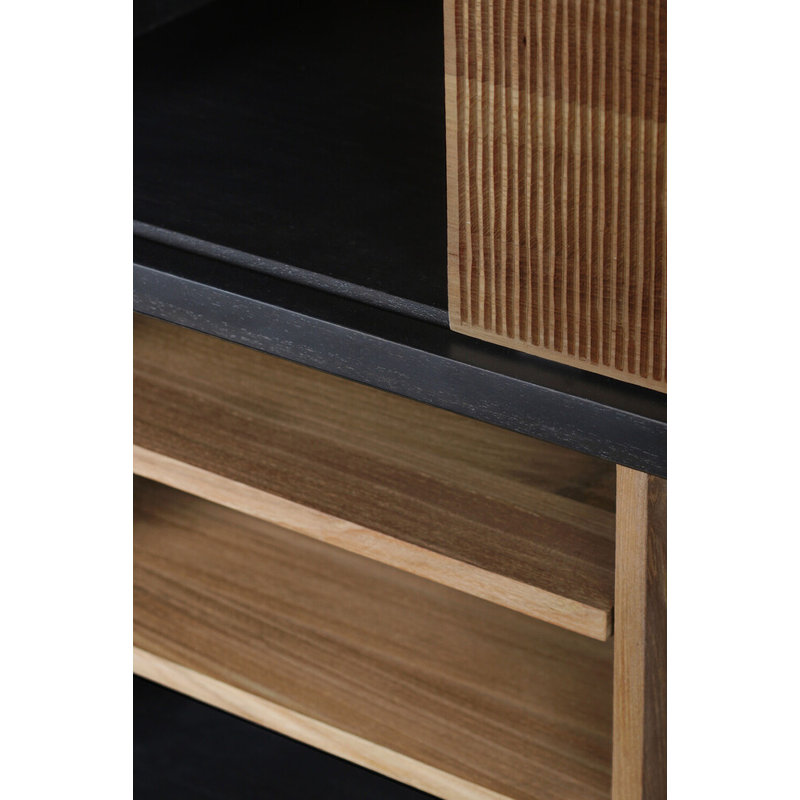 Oscar Solid Wood Geometric Bookcase