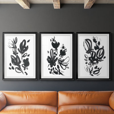 Cameo Bloom I  -Custom Framed  Premium Print W Matt - 3 Pieces