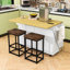 Ensemble d'îlot de cuisine avec rangement Adda-1016860030